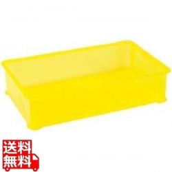 EBM PP半透明カラー番重 B型 大 イエロー(サンコー製) 写真1