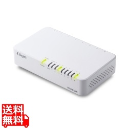 Giga対応スイッチングHub/8ポート/プラスチック筐体/電源外付モデル/ホワイト 写真1