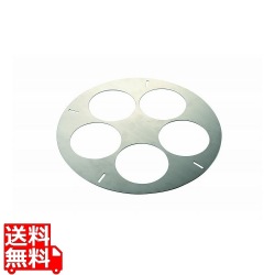 寸胴鍋用てぼ板 45cm用直径440 5穴 (フック4本付) 写真1
