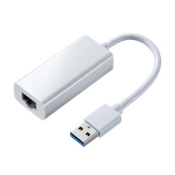 USB3.1-LAN変換アダプタ(ホワイト) 写真1