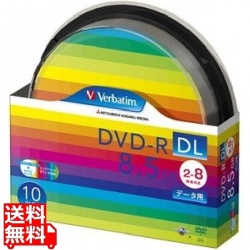 Verbatim DHR85HP10SV1 データ用DVD-R DL 8.5GB 2-8倍速 スピンドルケース入10枚P 写真1