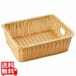 樹脂脱衣かご手付アイボリー小 写真1