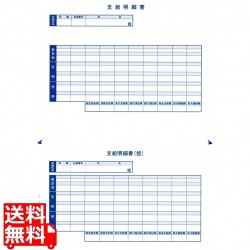 単票シール式支給明細書(6151) 写真1