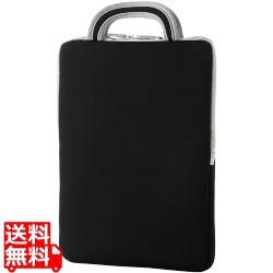 パソコンケース タブレットケース バッグインバッグ 耐衝撃 取っ手付き 小型 撥水 11.6インチ ランドセル収納可能 ブラック 写真1