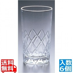 タンブラー・08206HS 68切子 190cc(6ヶ入)K68-06 写真1