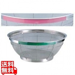 TKG NEWマンモス カラー 浅型ざる 37.5cm ピンク 写真1