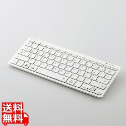 Bluetoothキーボード パンタグラフ 薄型 コンパクト 軽量 マルチOS対応 PS5 ホワイト 写真1