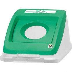 分別ペールCN50 丸Pフタ ビン グリーン 写真1