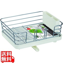 Nポゼ 縦横兼用クリアコート水切り コンパクト ホワイト 551390 写真1