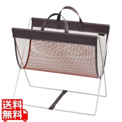 セルフワゴン・レザー調PVC×メッシュ R-358 ブラウン 写真1