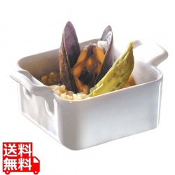 レヴォル ベルキュイジーヌ ミニスクエアディッシュ 深型 ホワイト 636148 写真1