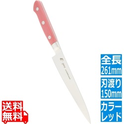 EBM E-PRO モリブデン ペティーナイフ 15cm レッド 写真1