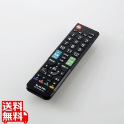 かんたんTVリモコン/12メーカー対応/Mサイズ/ブラック 写真1