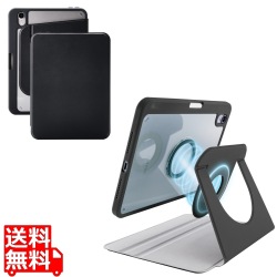 iPad mini(A17 Pro) フラップケース 360度回転 背面クリア 2アングル スリープ 写真1