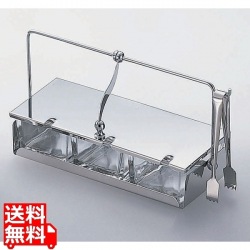 ガラス薬味入れ T-103(3ヶ仕切) 《103-015》 写真1