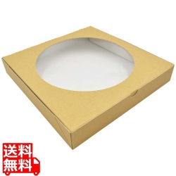 クラフトピザBOX 窓付10インチ(25枚入)648504 写真1