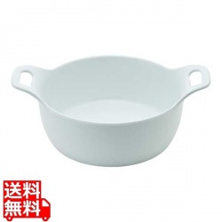 ジェーンユーロ メラミン取手付ボール L D439 ホワイト 写真1