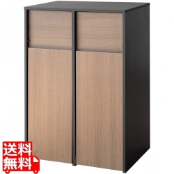 2分別キャスターボックス DB-F2100 ブラウン/ブラック 写真1