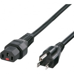 抜け防止ロック電源コード(3m) ブラック APW12-515C13LK03 写真1