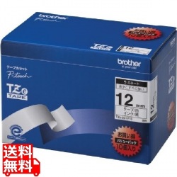 TZeテープ ラミネートテープ(白地/黒字)12mm 10本パック 写真1