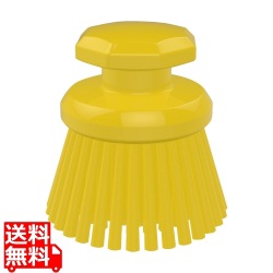 脱毛防止 丸型ハンドブラシ ハード122335 イエロー 写真1