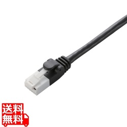 LANケーブル CAT6 15m ツメ折れ防止 ギガビット対応 高速通信 ヨリ線 スタンダード ブラック 写真1