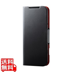 らくらくスマートフォン ソフトレザーケース 薄型 磁石付 写真1