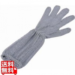 ロングカフ付 メッシュ手袋5本指 M LC-M5-MBO(2) 写真1