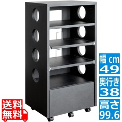 ゲーム機ラック 幅49 高さ99 GRK-002 ブラック 宮武製作所 写真1