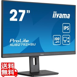 液晶ディスプレイ 27型/1920×1080/HDMI、DisplayPort/ブラック/スピーカー：あり/IPS方式パネル/昇降/回転 写真1