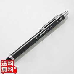 スマートフォン・タブレット用タッチペン/超感度タイプ/ノック式/ブラック 写真1