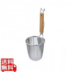 ThreeSnow ラーメン専用パワーてぼ深型 極細麺用 引掛付 | 深型 ラーメン専用 ラーメン用 てぼ キッチン用品 調理道具 調理器具 写真1