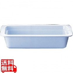 陶器製 角ガストロノームパン PB625-13 1/3 ホワイト 写真1