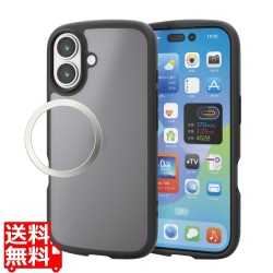 TOUGH SLIM LITE ケース フレームカラー マットブラック(ラバーコート) メタルステッカー付 写真1