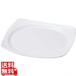 ニューホワイト 渕丸長角盛皿 28cm 写真1