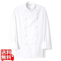 コックコート(男女兼用)AA490-0 ホワイト LL 写真1