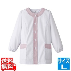 女性用デザイン白衣 長袖 FA-723 L 写真1