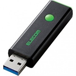 USBメモリー/USB3.0対応/プッシュ式/PSU/32GB/グリーン 写真1