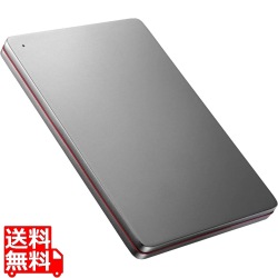 アイ・オー・データ機器 1TB ポータブルハードディスク 1TB USB3.2 Gen1(USB3.0)対応 Black×Red 「カクうす」 HDPX-UTSC1K 写真1