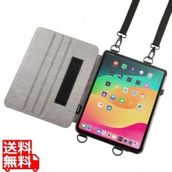 iPad Pro 13インチ(M4/2024)用スタンド・ベルト付きケース 写真1