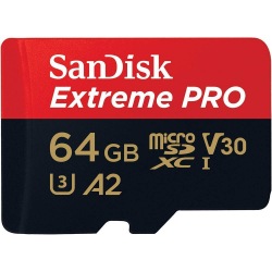 Extreme Pro 64GB microSDXC UHS-I U3 A2アダプタ付 写真1