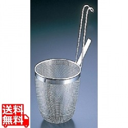 18-8 パンチング共柄丸底うどんてぼ 小 業務用 写真1