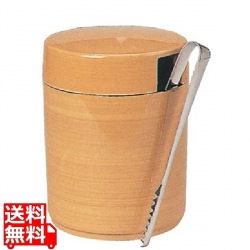 ガリ入れ トング付 白木 ユリヤメラミン 写真1