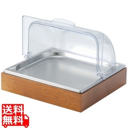 EBM 木枠アイスディスプレイセット 2/3 ダークウォールナット塗装 写真1