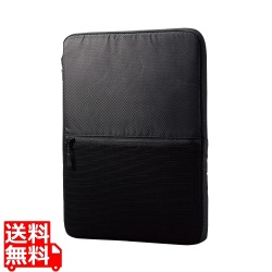 パソコンケース 15.6インチ ノートパソコン 小物収納可能 【 MacBook Air / Pro ?16インチ その他各種対応 】 撥水加工 裏起毛素材 360度耐衝撃 ブラック 写真1