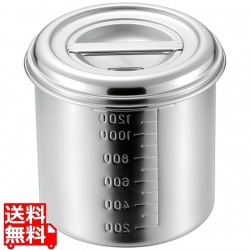 AG18-8目盛付深型キッチンポット 18cm(手無) 写真1