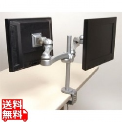 液晶モニタ2画面用水平多関節アーム(VESA75、100) 写真1