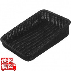 PPベーカリーバスケット 斜め 30型ブラックBB-K4030-BK 写真1
