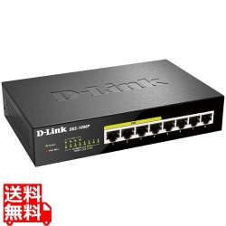 8ポート 10/100/1000BASE-T(PoE+ポート：1?4) アンマネージドスイッチ(最大80W給電/外部電源)(リミテッドライフタイム保証) 写真1