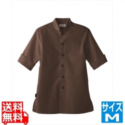 男女兼用ショップコート ET-7731ブラウン M 写真1